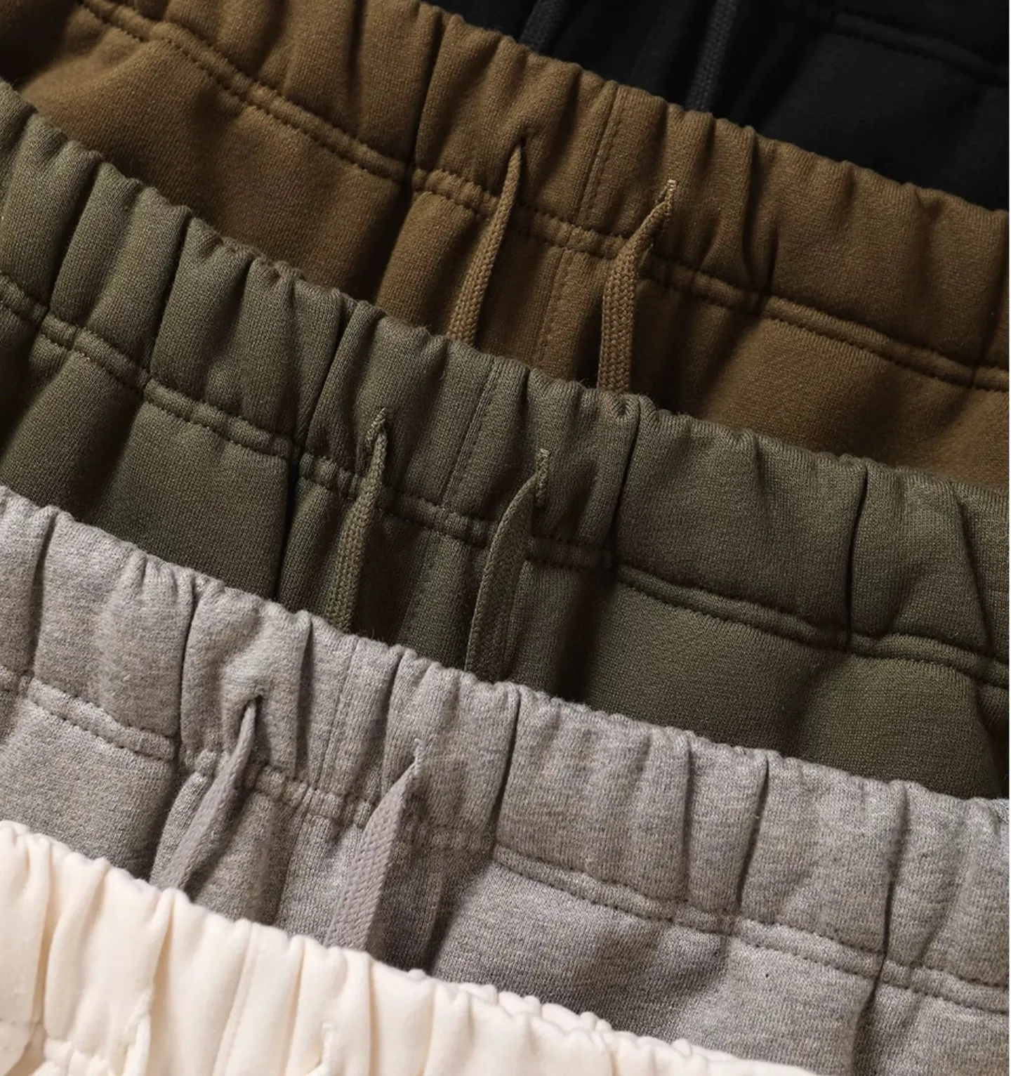 108 Fear of God Essentials Fall 24 BACK TO SCHOOLSeries Fleece Essential Sweatpant Logo ： / /Black/Dark Gray Size：XS-XL
